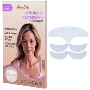 Adesivo de Silicone Anti Rugas Facial – 5 Unidades